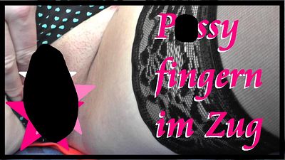 Pu**y fin**rn im Zug!
