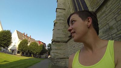 Gepullert vor dem Gotteshaus