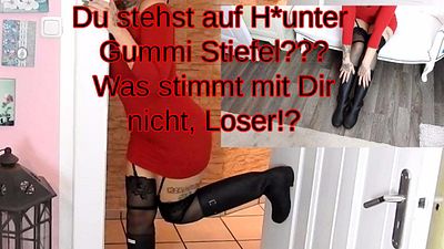 Du stehst auf Gummi Stiefel?