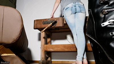 Enge Jeans getränkt :)