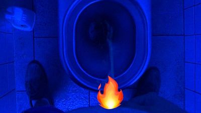 pi**en bei Blauer Toilette OMG wie geil