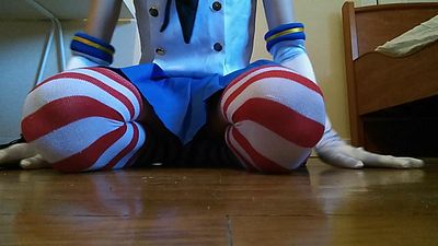 Shimakaze crossplayer urethral sounding