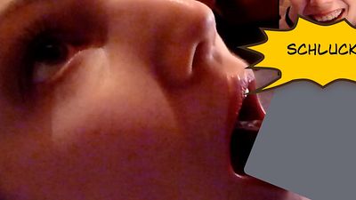 Nylon-Flittchen mit pi**e abgefüllt